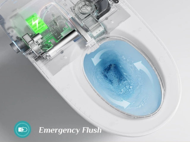 10-Inch Rough-In: Tankless Toilet with Bidet Toilet Seat