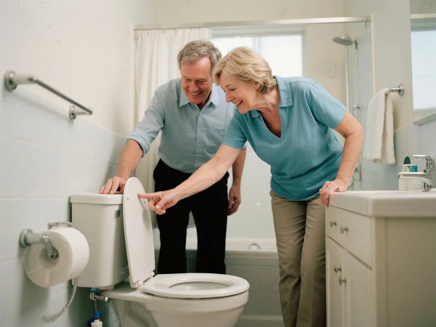 toilet whistles when flushed