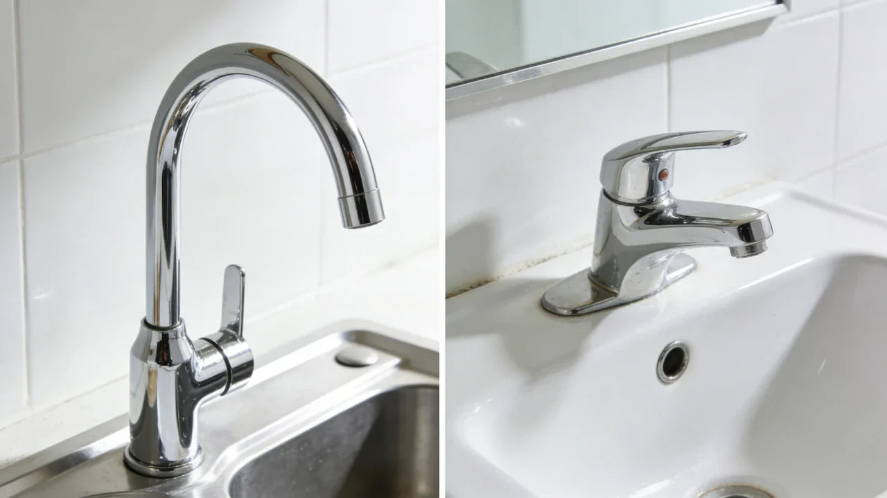 chrome faucet