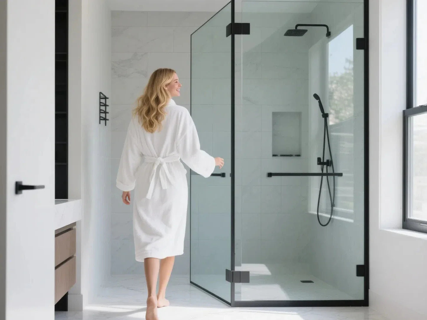 bathroom glass doors for shower
