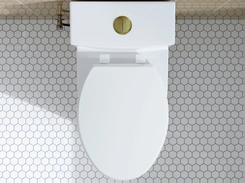 Compact elongated toilet