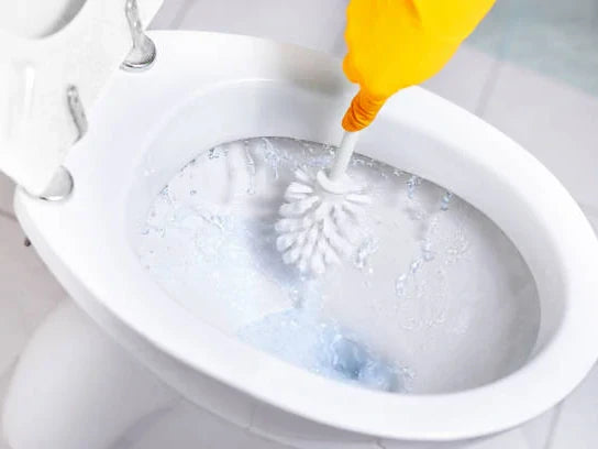 how to clean toilet stains