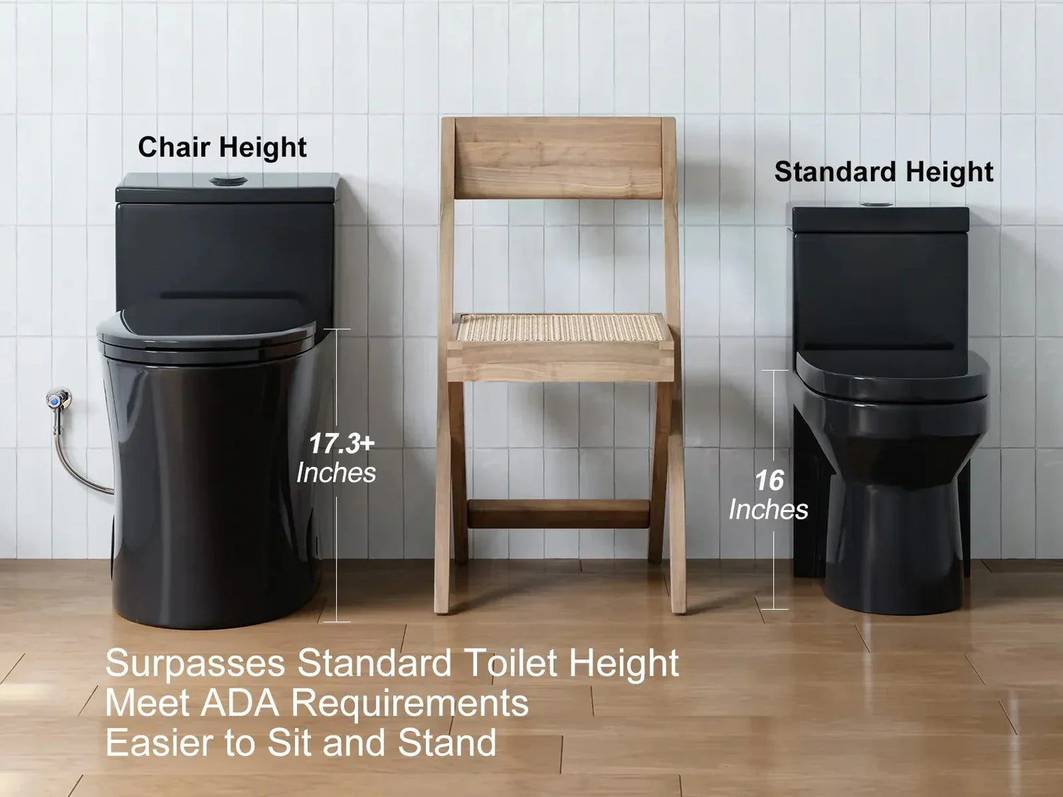 best chair height toilet