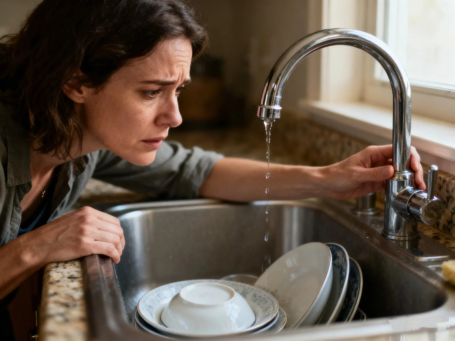 low water pressure in sink