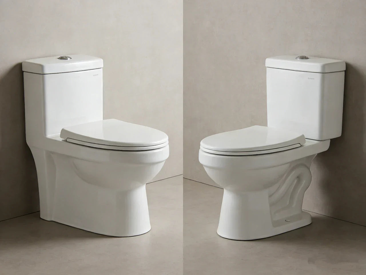 Modern one piece toilet