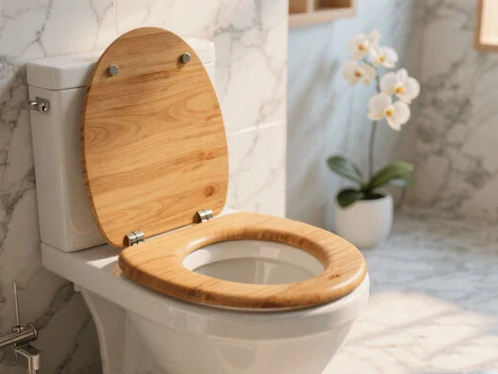 wooden wc seat