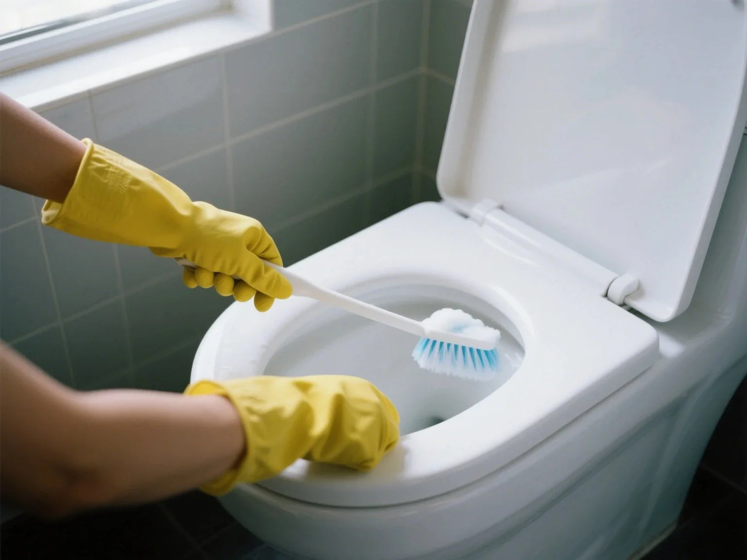 how to clean a toilet
