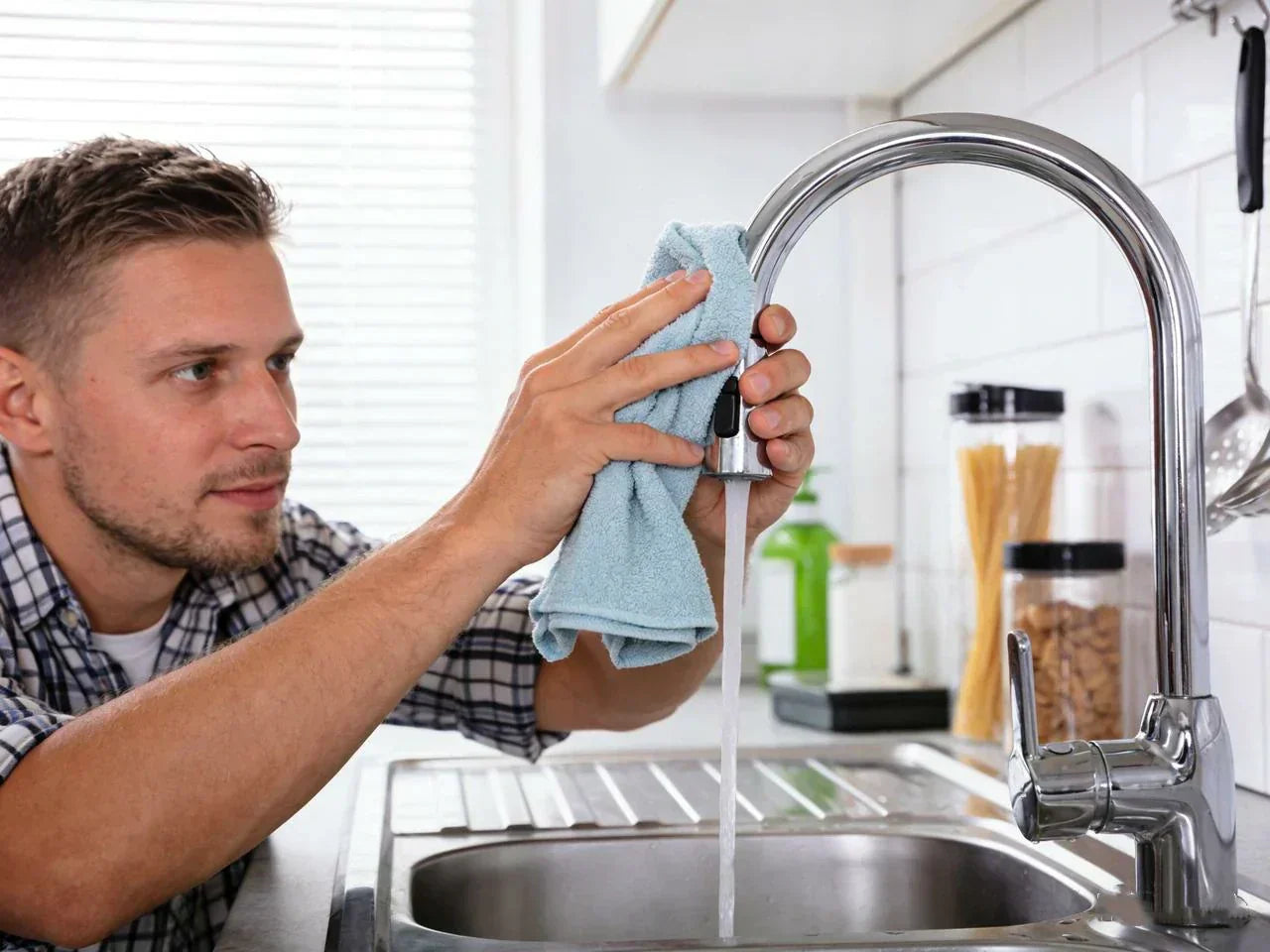 how to remove lime from faucet