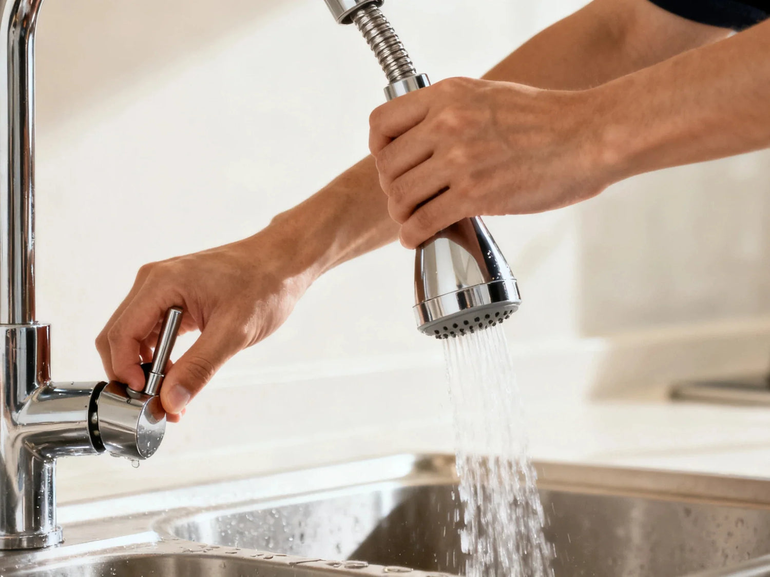 kitchen faucet with sprayer