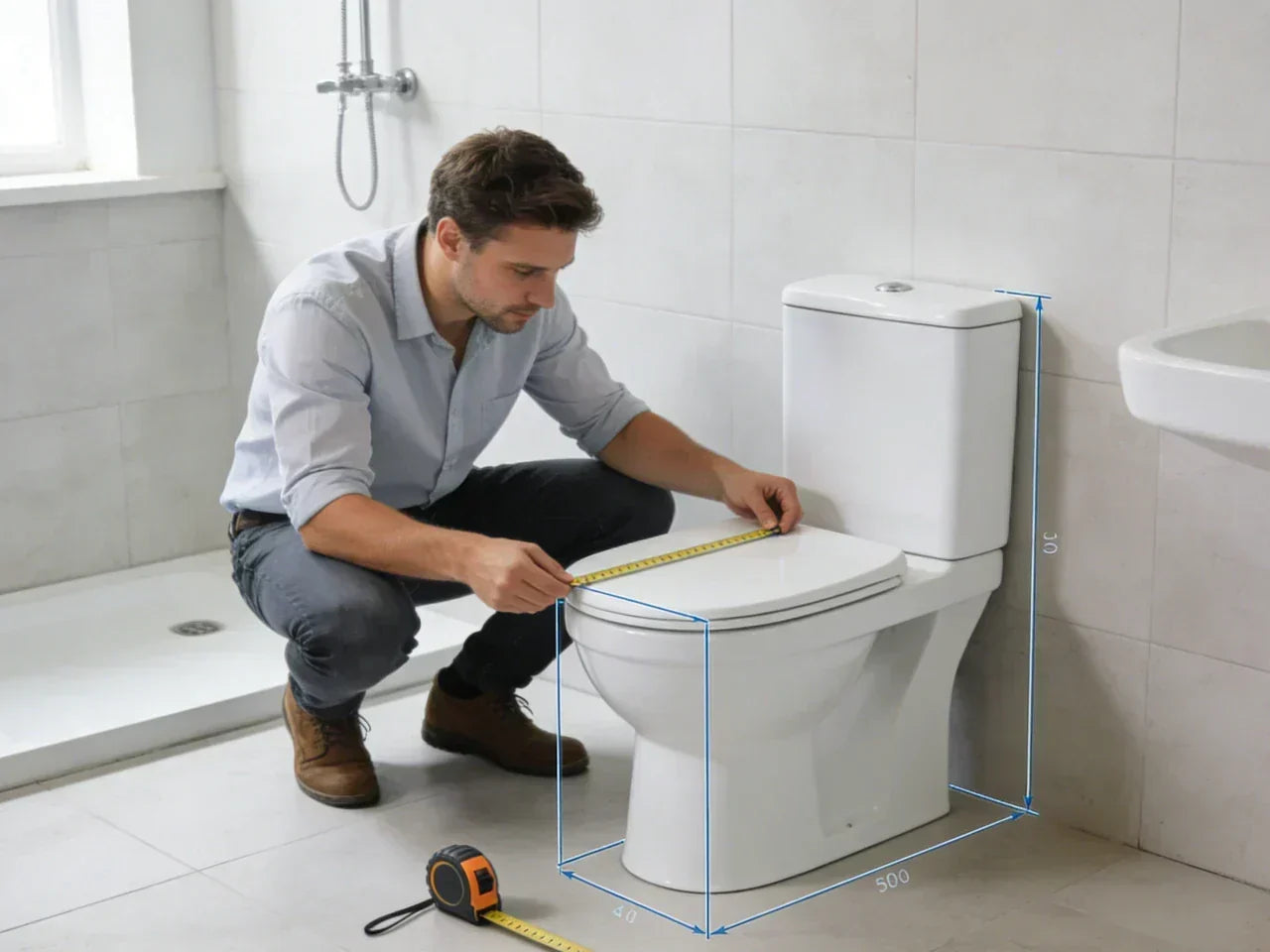 toilet size