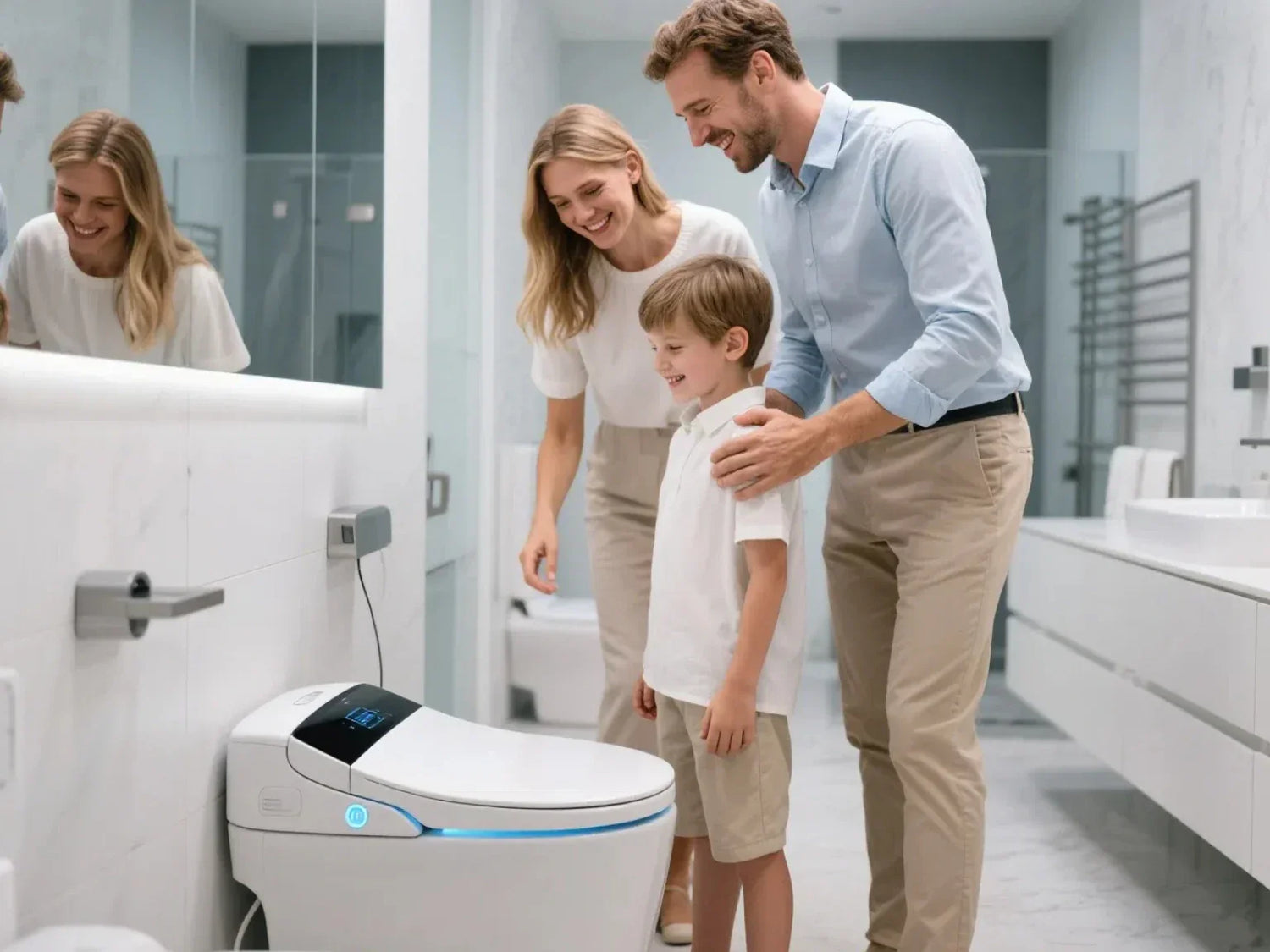 smart toilet with bidet