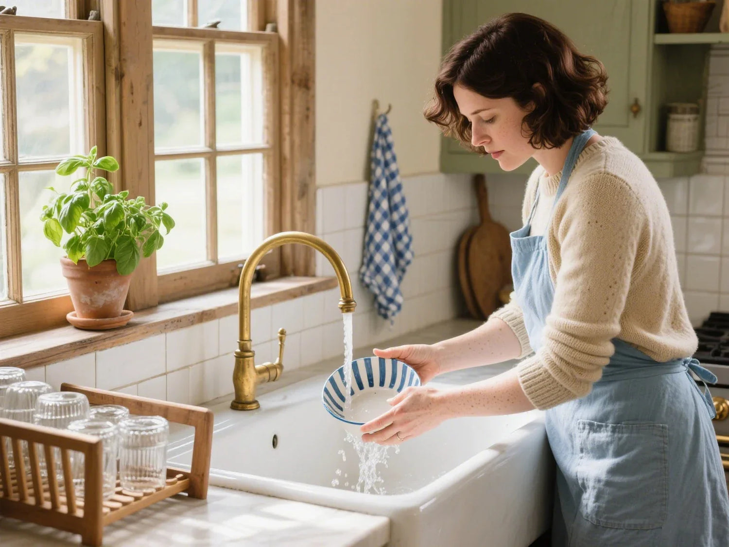 how to install a farmhouse sink
