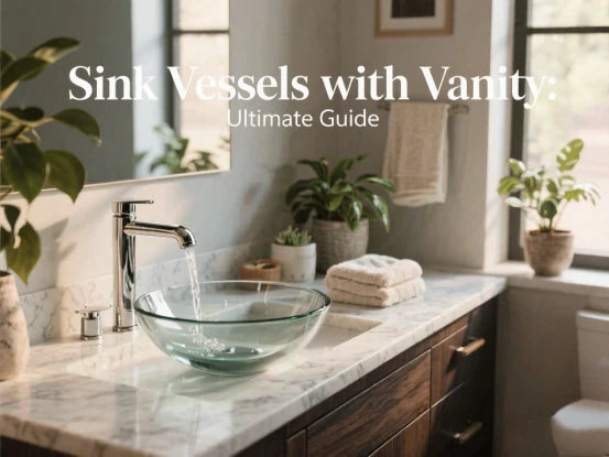 sink vessels with vanity