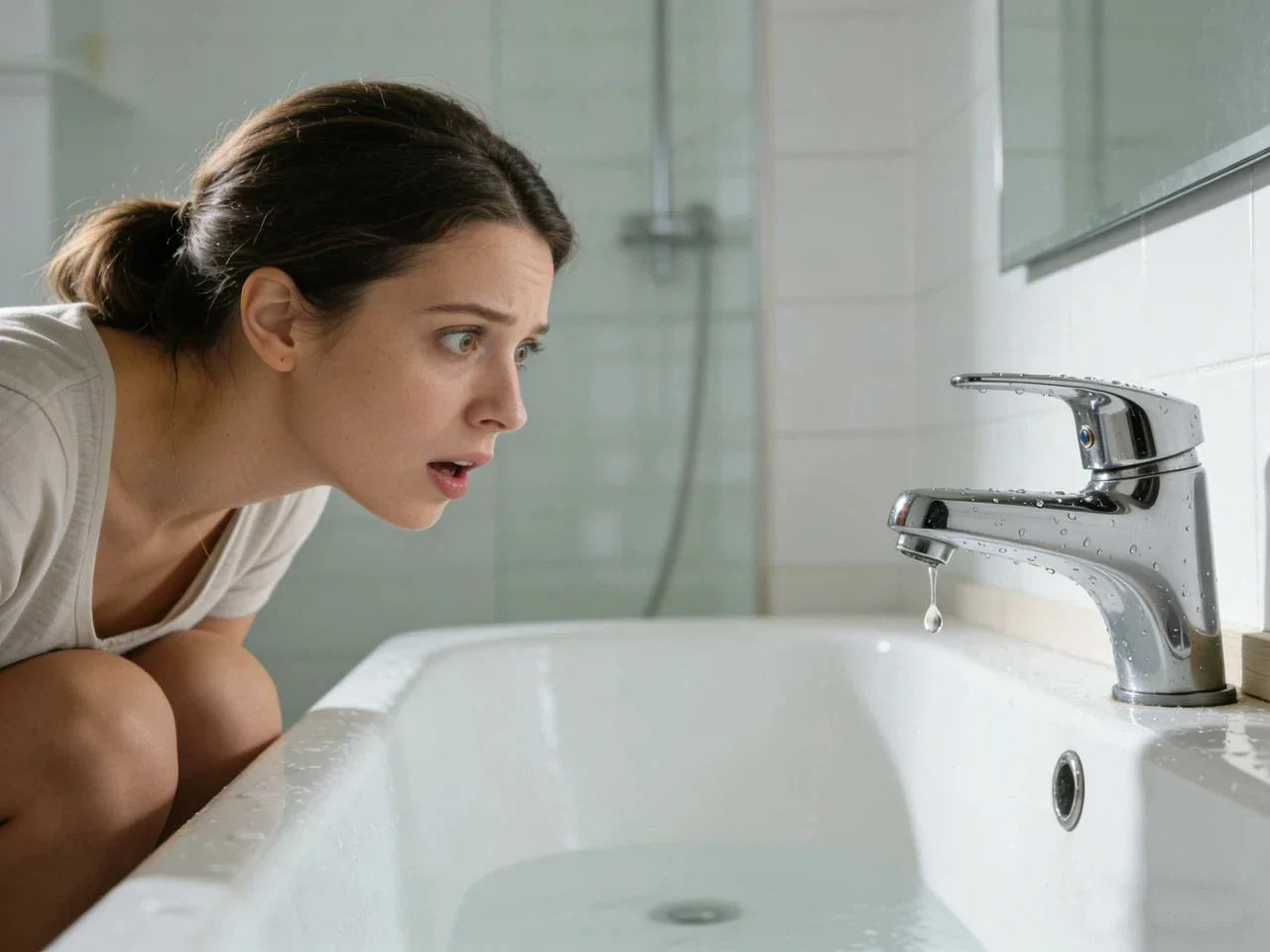 bathtub faucet dripping