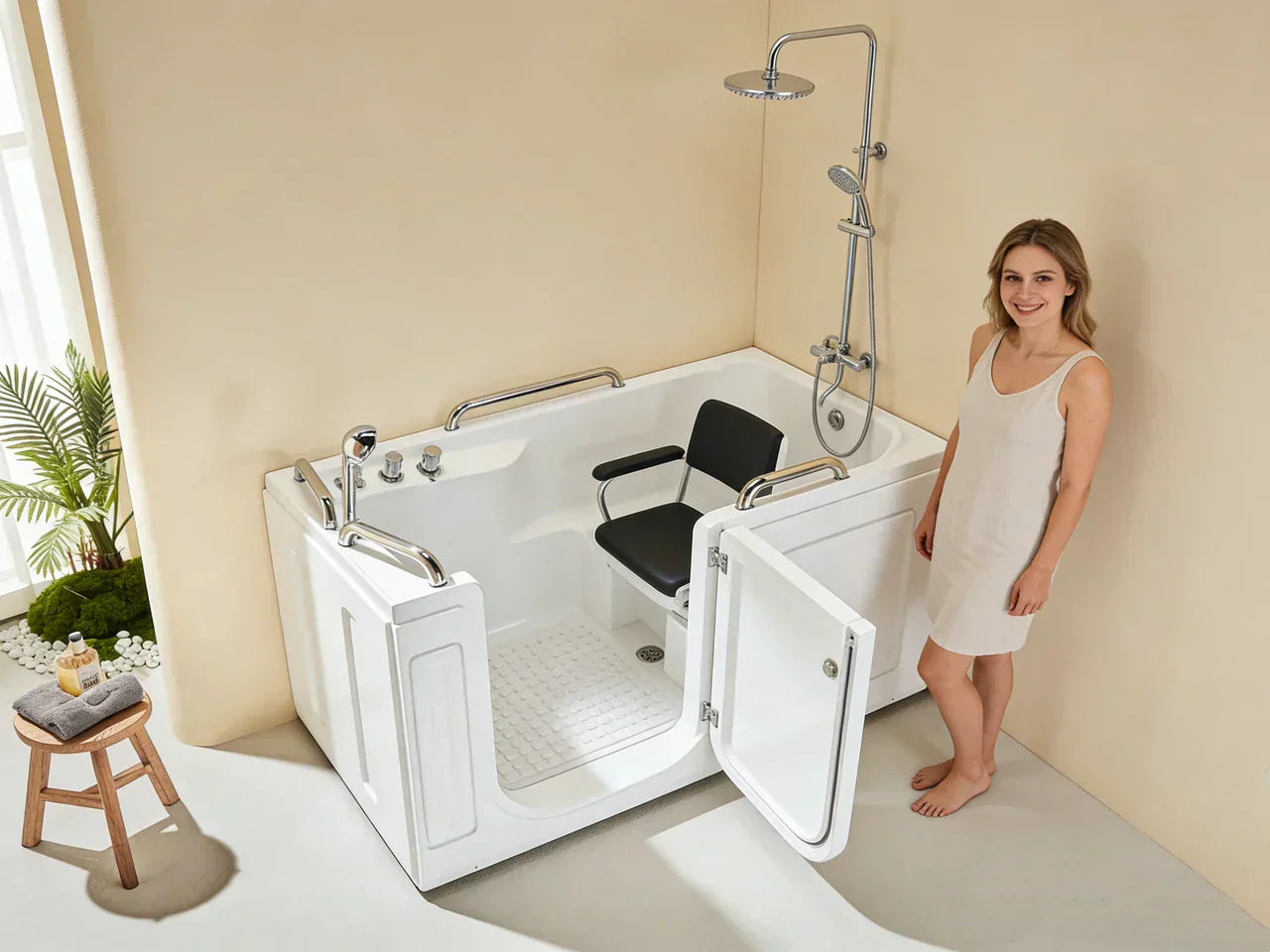 walk in tub shower combo