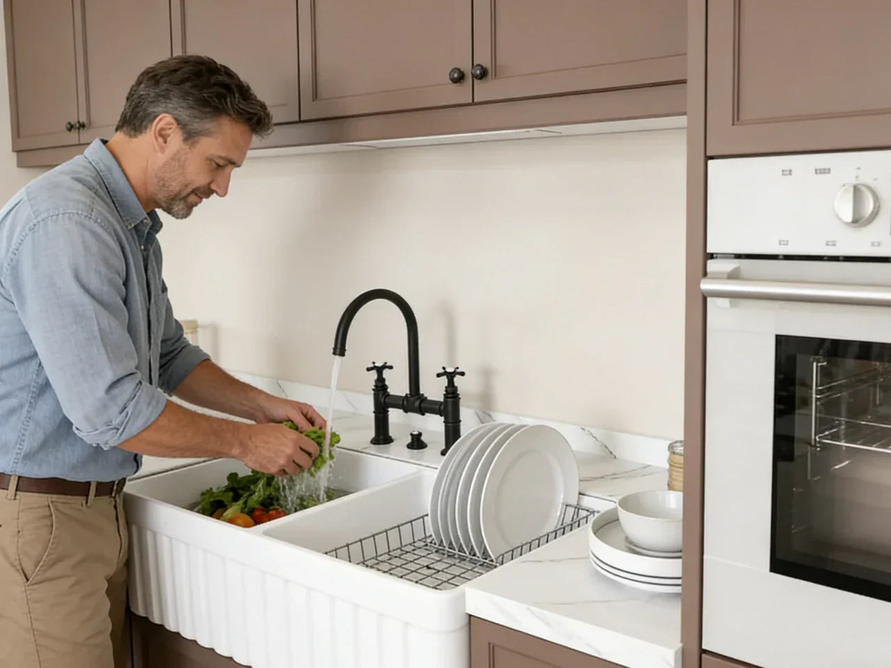 drop in farmhouse sink