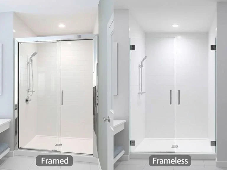 frameless vs framed shower doors