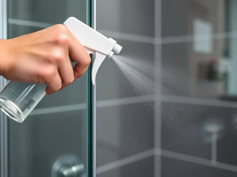 how to clean glass shower doors
