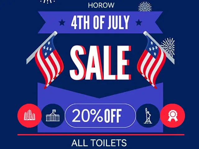 Celebrate Independence Day with a 20% Off Black Smart Toilet Sale!