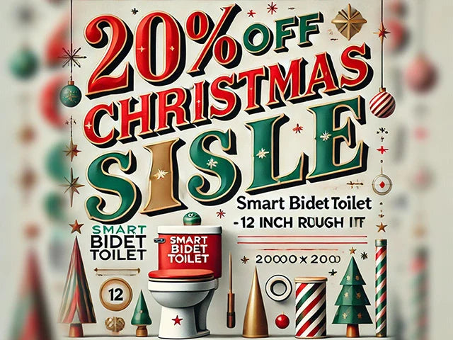 Christmas Gift for Women: HOROW T38 Toilet with Front and Rear Wash