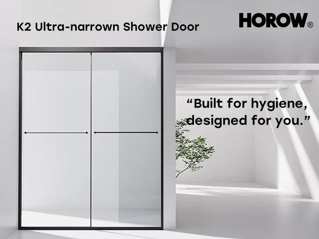 Transform Your Bathroom with the HOROW K2 Ultra-Narrow Frame Shower Door – 25% Off with Coupon!
