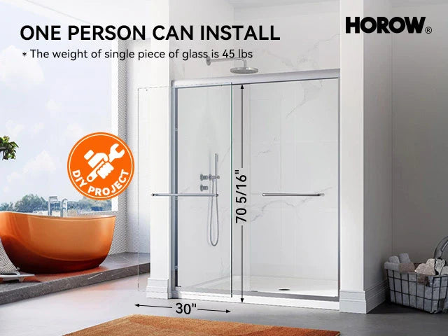 Why the HOROW 60-Inch Glass Shower Door Is Perfect for Modern Bathrooms