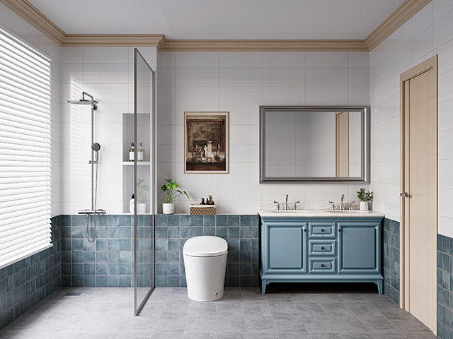 Space Saving Toilet: Tankless Toilet without Bidet Toilet Seat for 12-Inch Rough-In