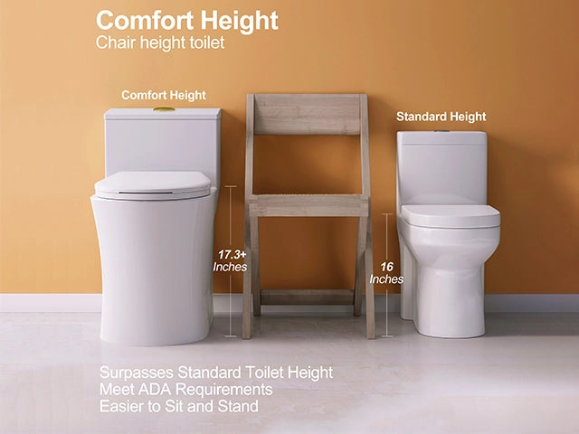 Upgrade Your Bathroom with the HOROW T0338W One Piece Toilet