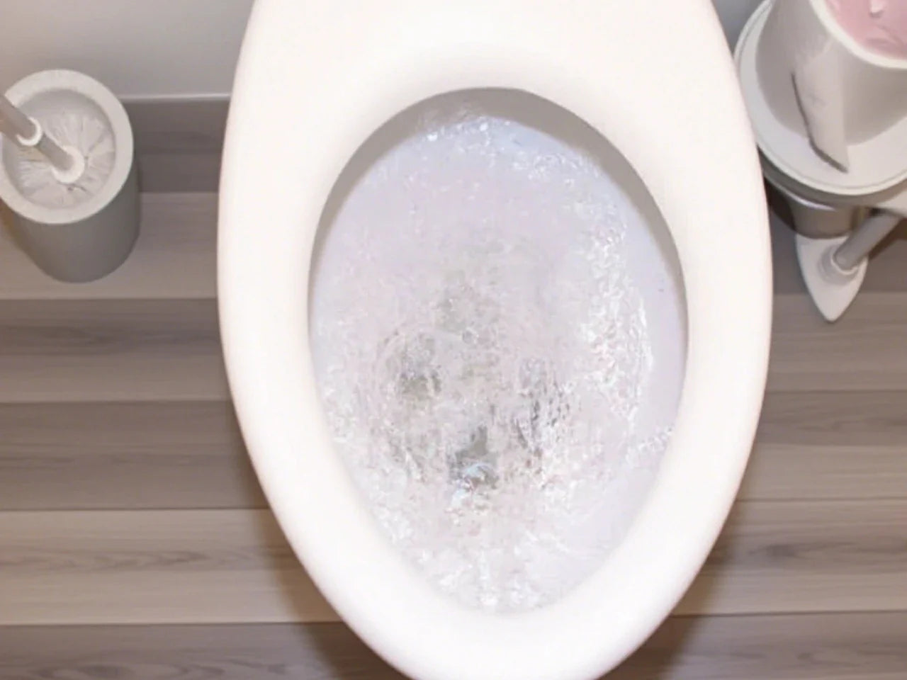 why is my toilet water brown