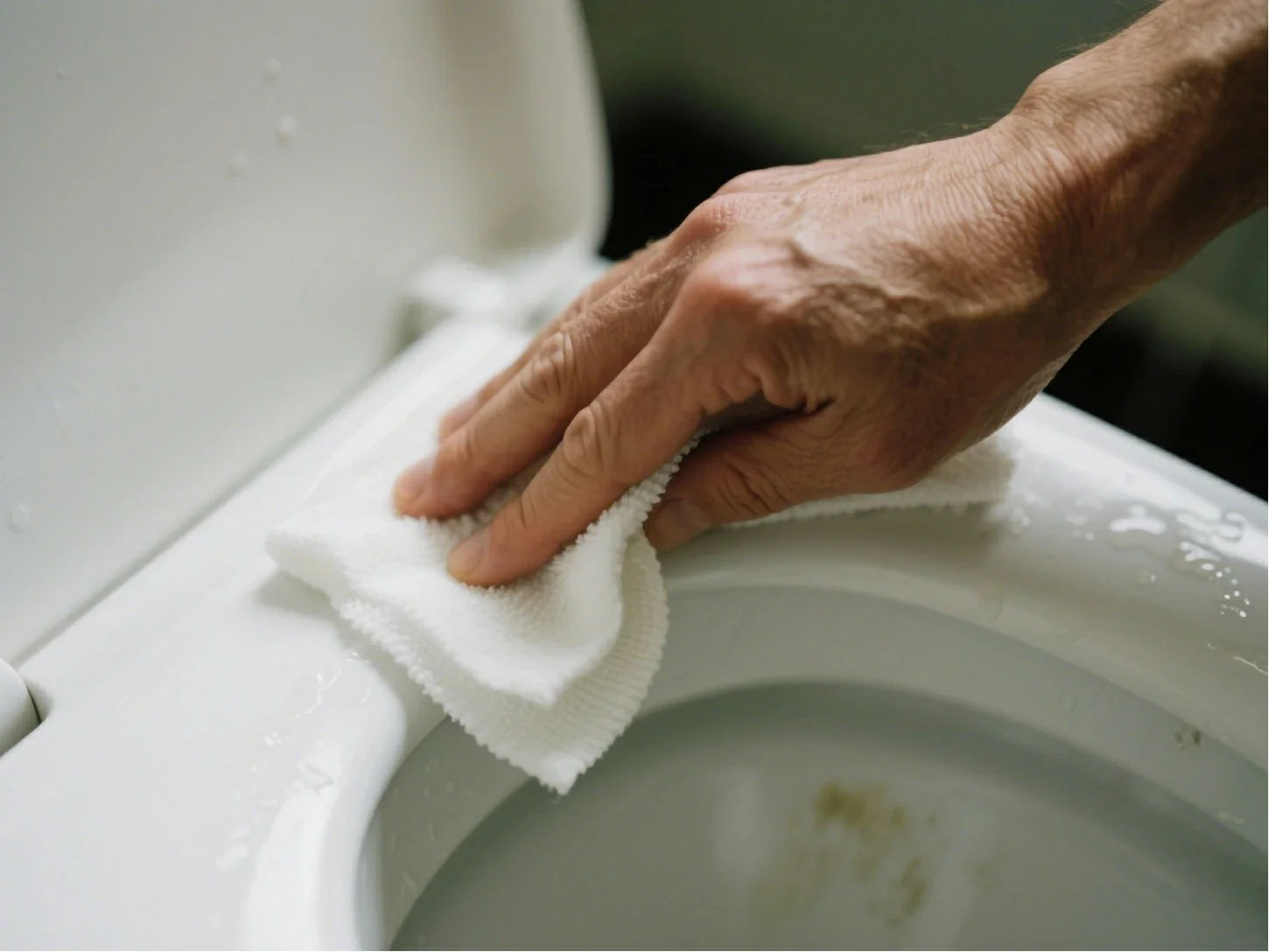 how to clean toilet stains