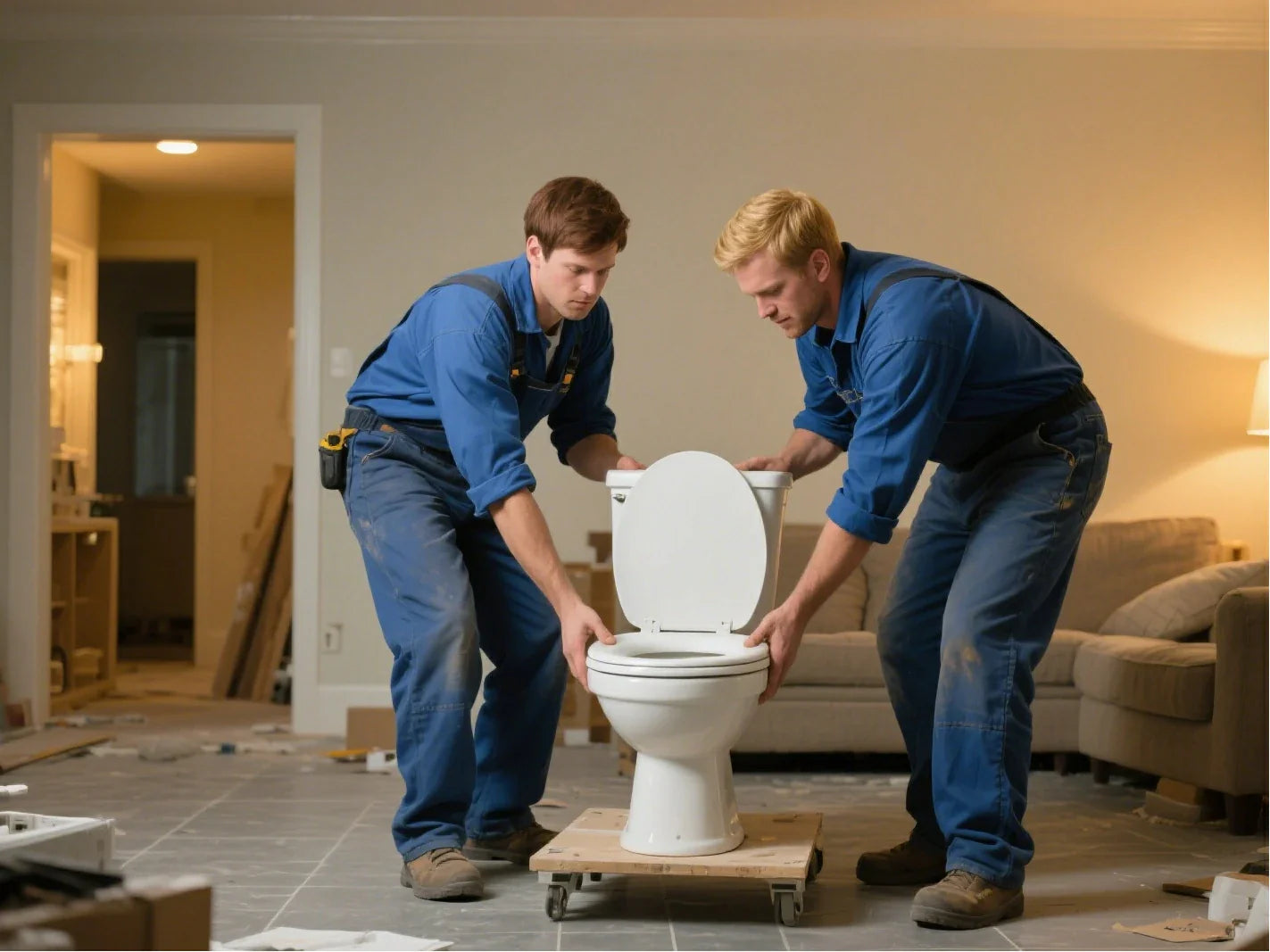 how much does a toilet weigh