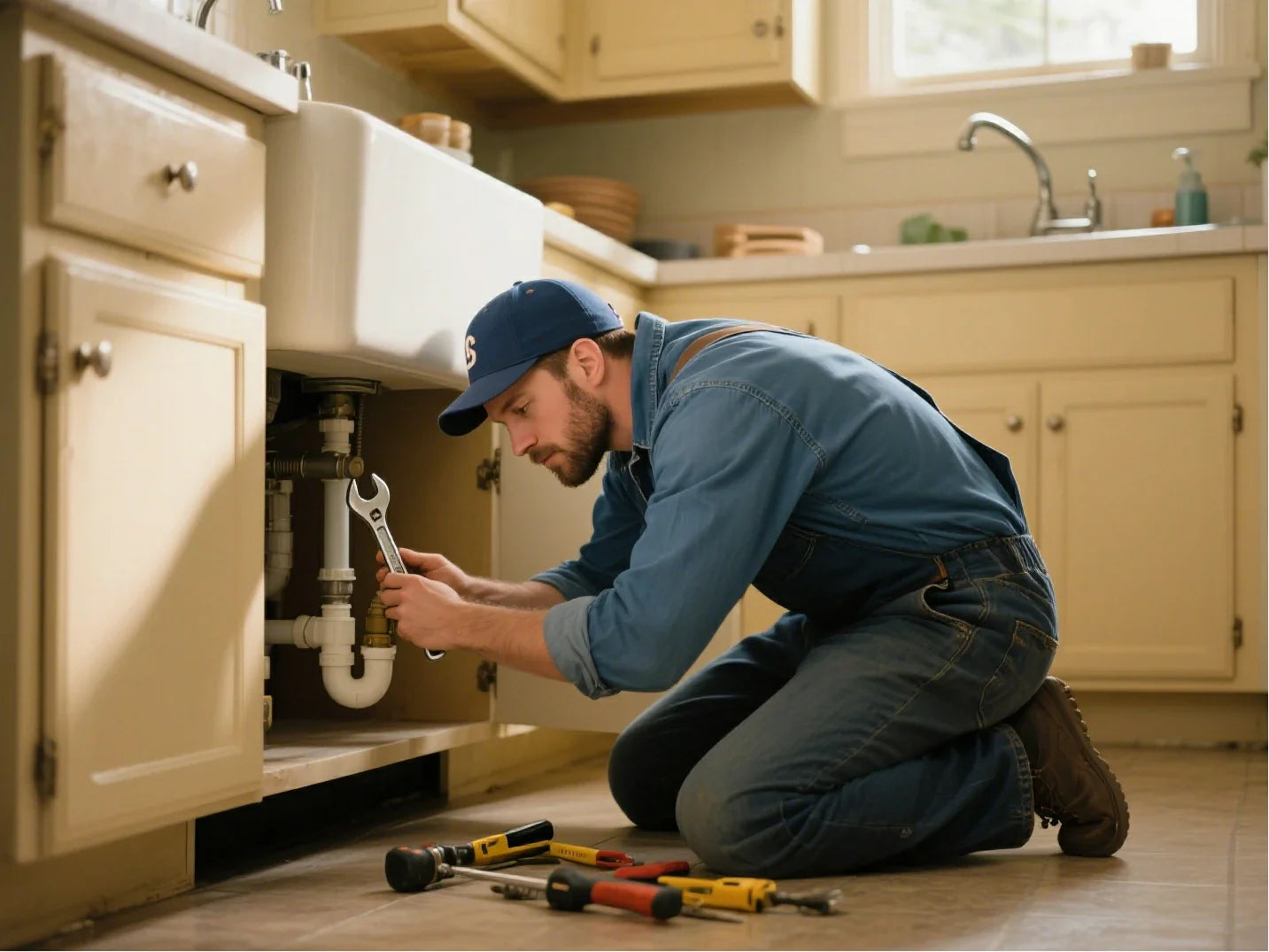 how to install a kitchen sink drain