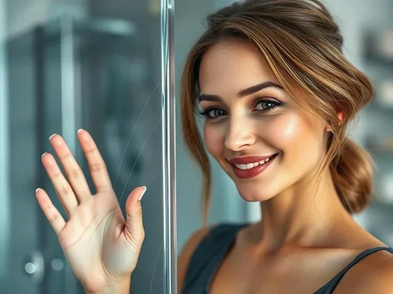 frosted glass shower doors