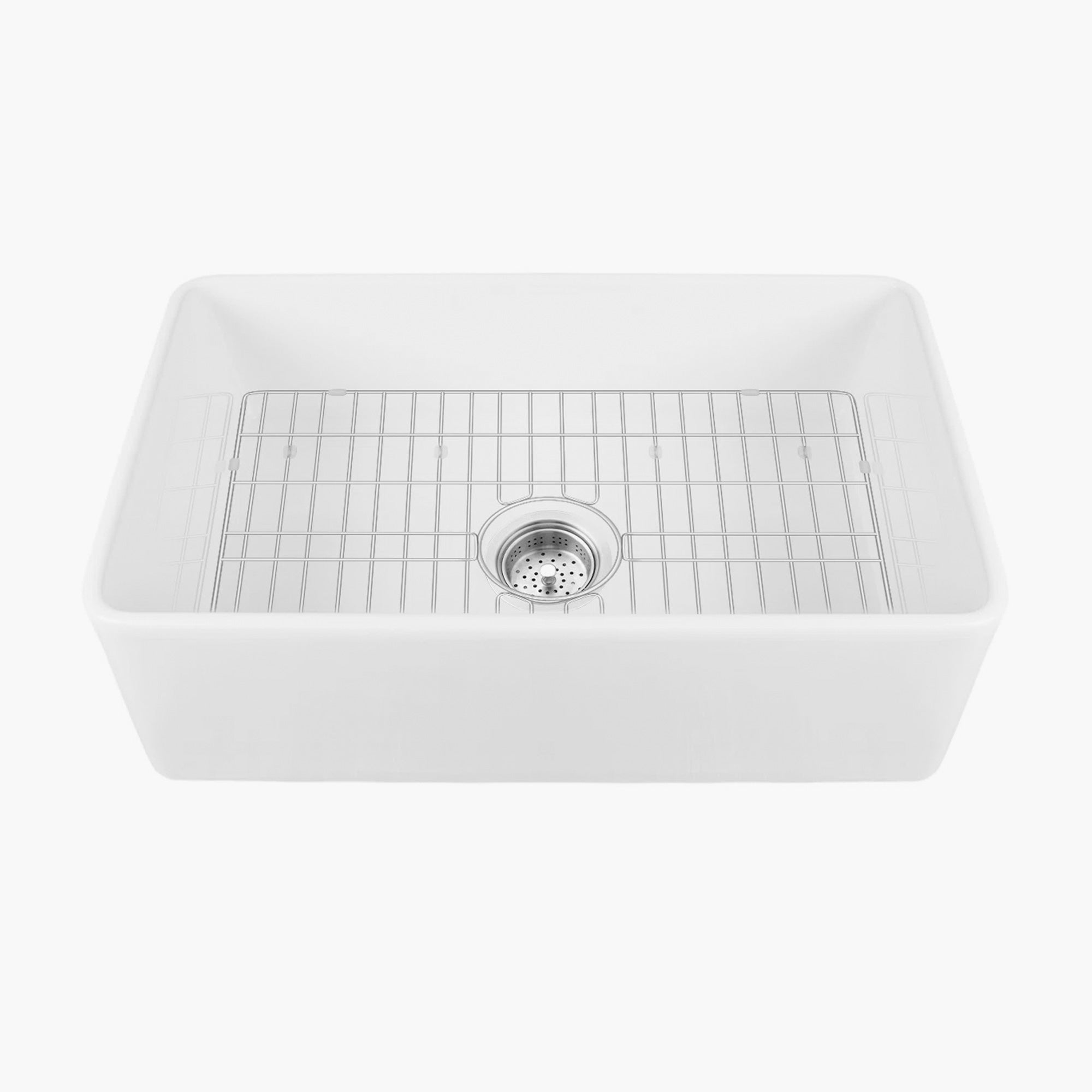 HOROW Fireclay Farmhouse Sink With Deep Single Bowl Model HR-S2418W