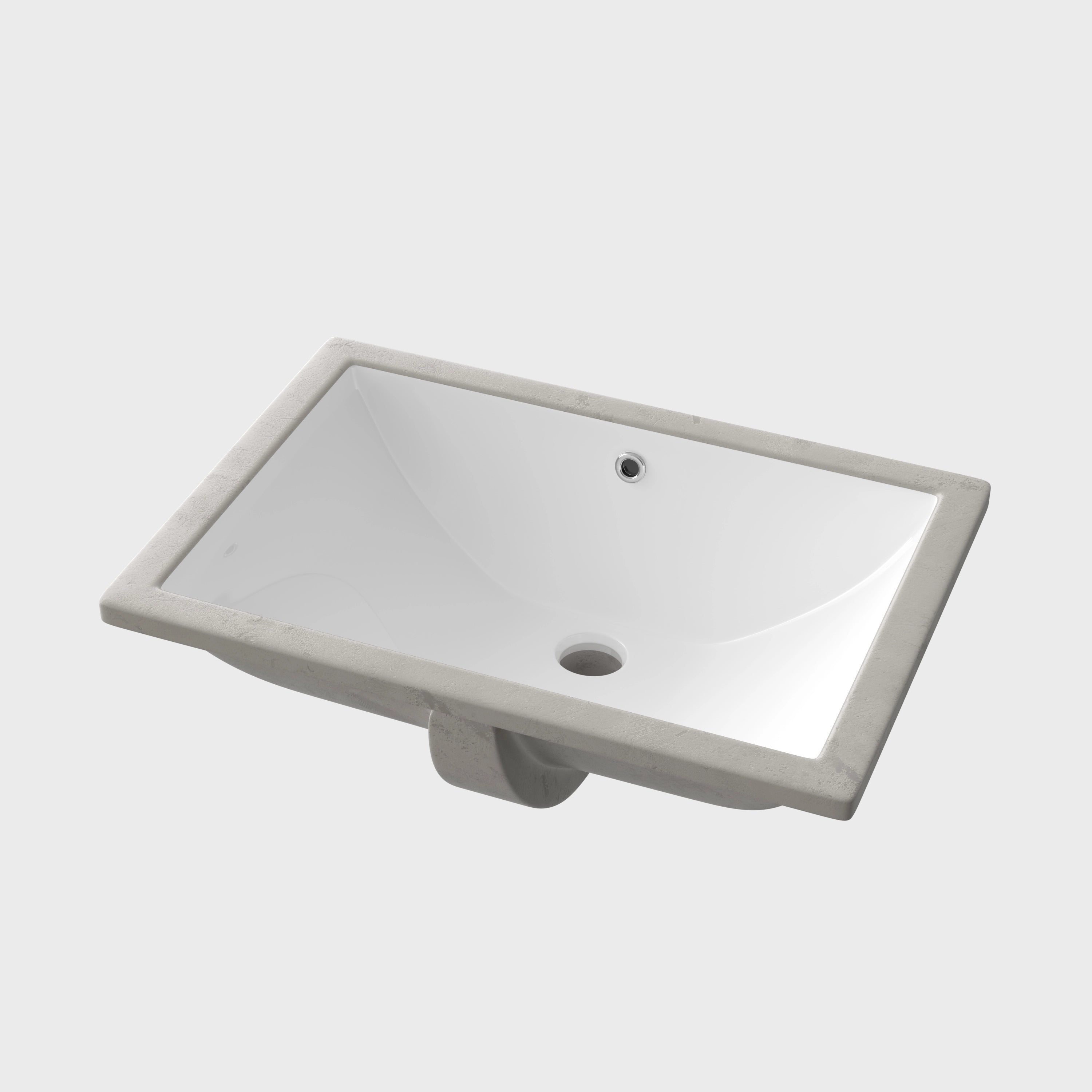 HOROW 24 Inch Kitchen Sink Undermount Square Bathroom Sinks Model HWTP-S6040D