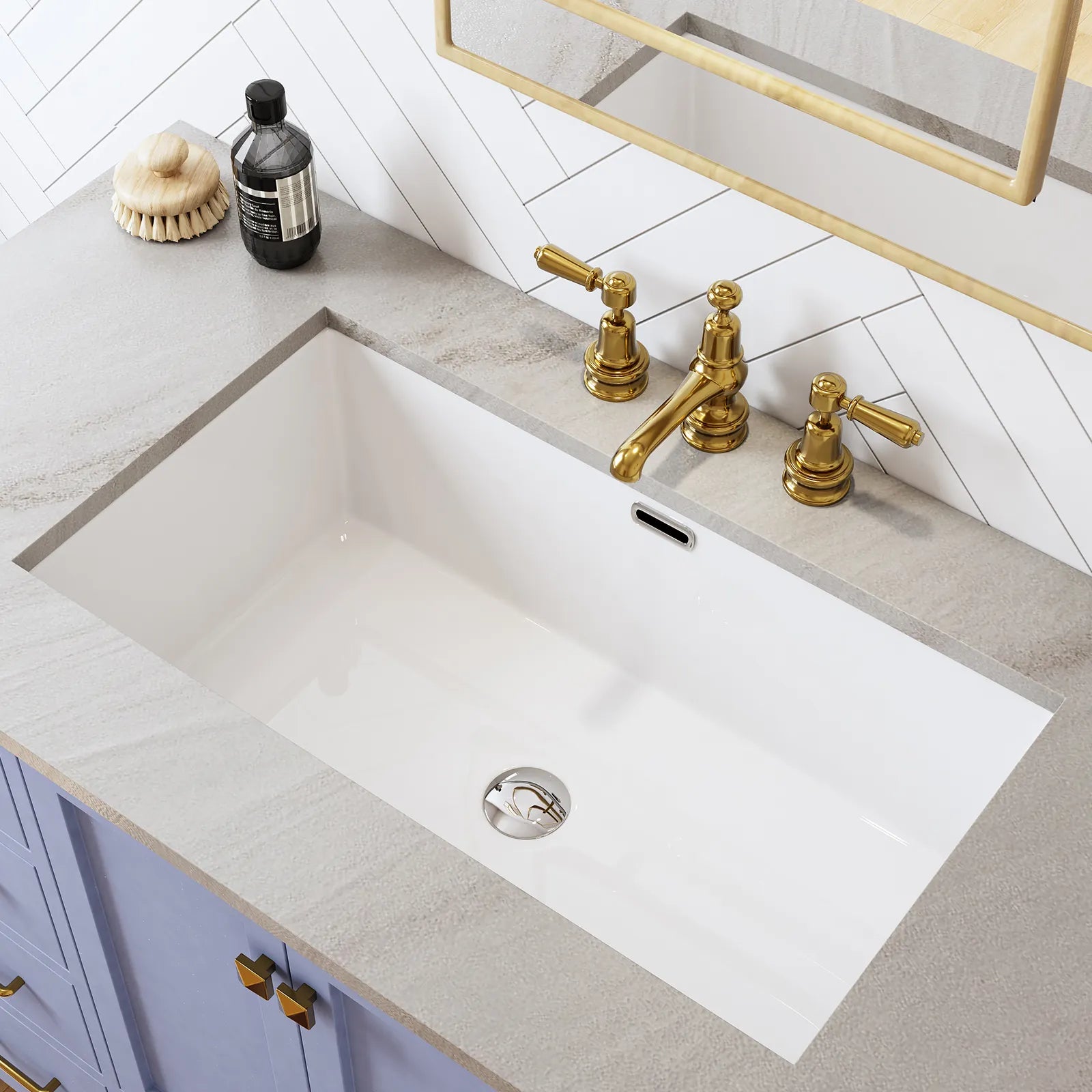 Rectangular undermount bathroom sink | Best bathroom sin | 27 inch ...