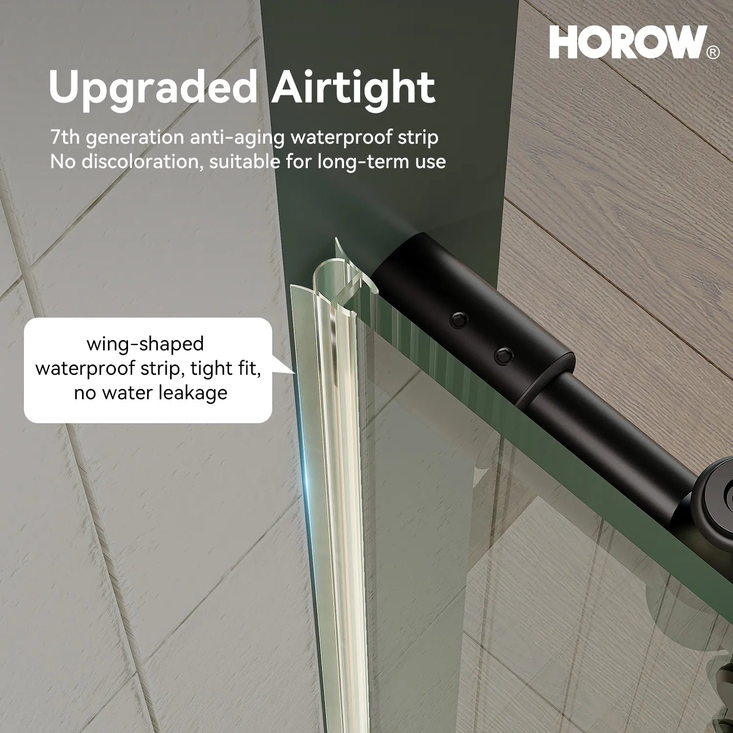 Black Sliding Shower Door 1200mm 8mm Glass Sliding Frameless Model MI6076-MB