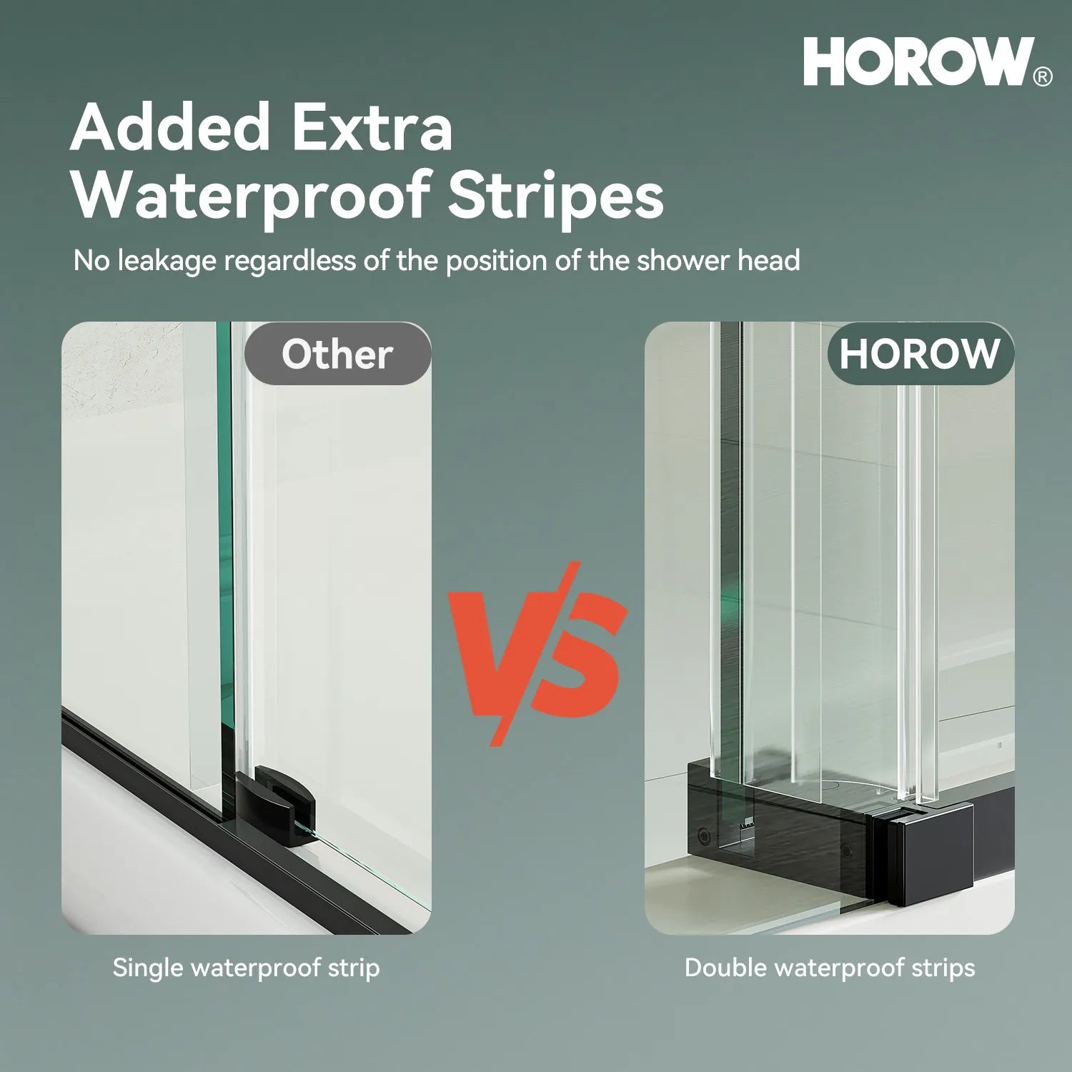 Black Sliding Shower Door 1200mm 8mm Glass Sliding Frameless Model MI6076-MB