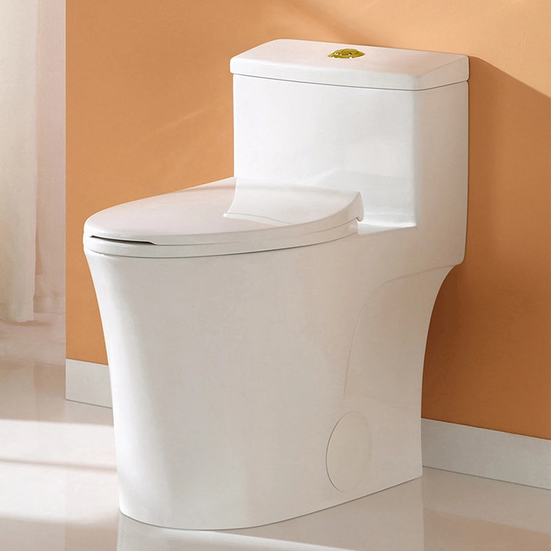 HOROW Elongated Dual Flush One Piece Toilet ADA Floor Mounted Toilet Model T0338W-G