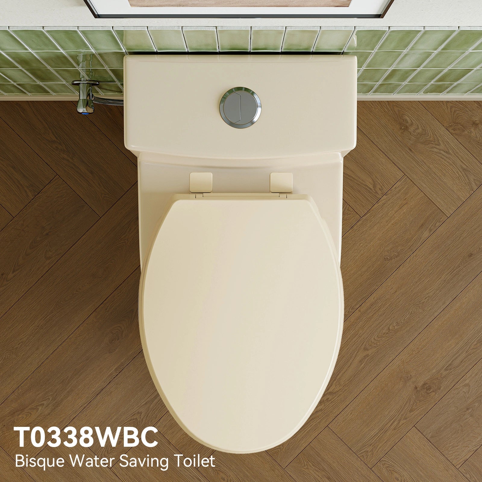 12 Inch Rough In Toilet With Biscuit Color Model T0338WBC