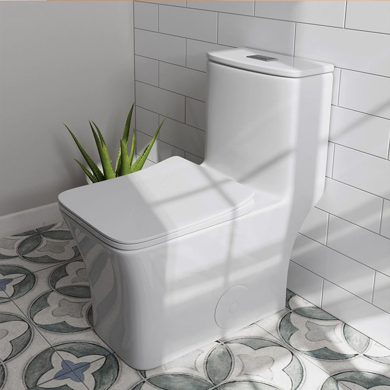 HOROW Best Water Efficient Toilet Elongated One Piece Toilet Model T0413W