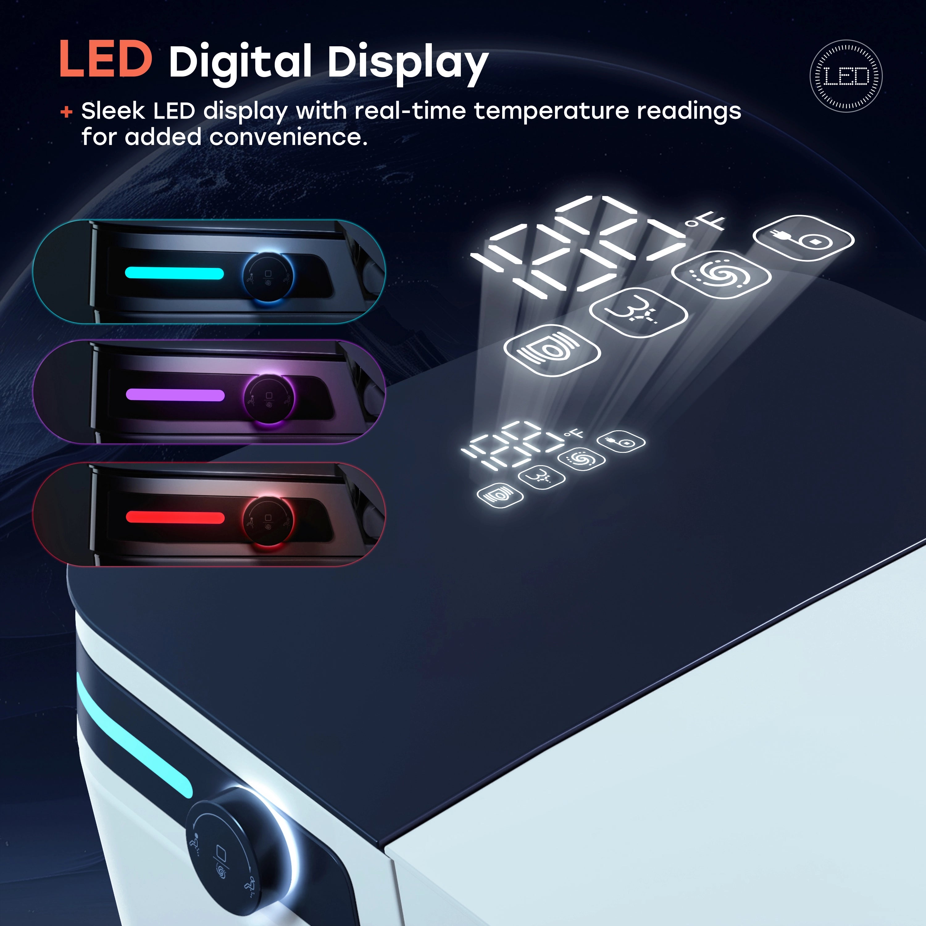 10 Inch Rough In Toilet with Bidet and Dryer for Power Outage Model T37D