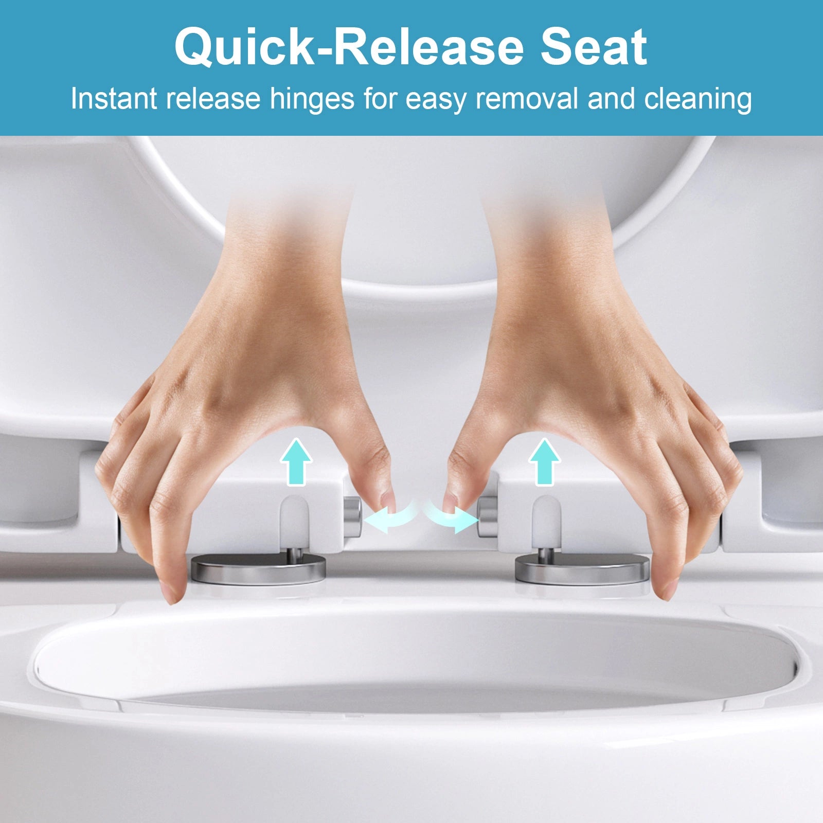 HOROW Compact Toilet For Small Bathroom Dual Flush Toilet Model 8733U