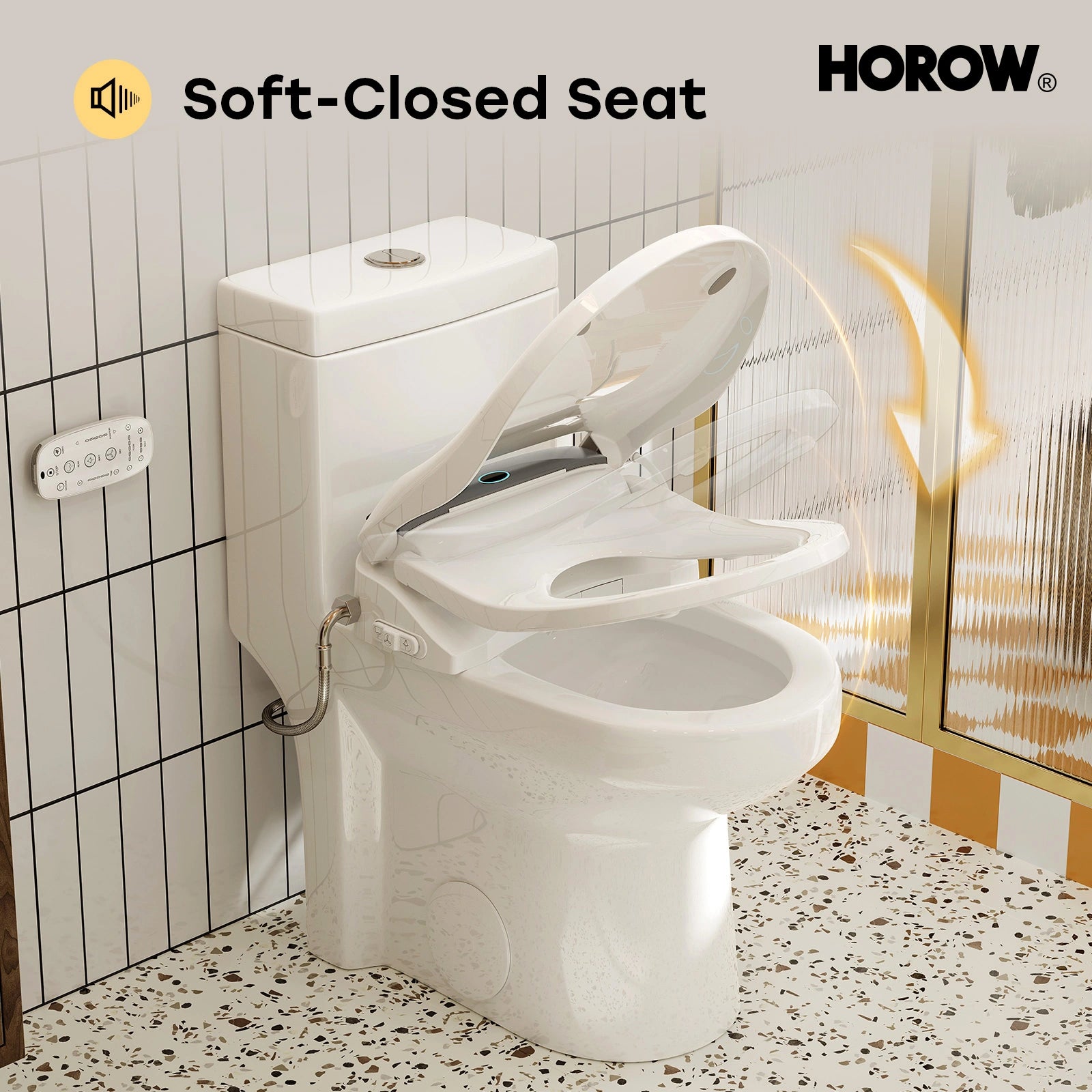 HOROW Bidet Toilet Seat With Heated Seat Dryer bidet Model B0503