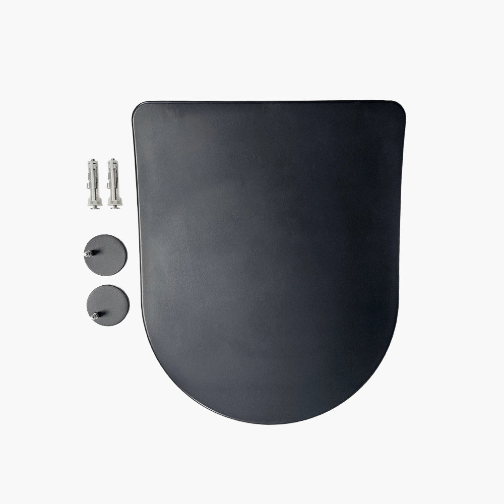 HOROW Soft Close UF Toilet Seat Black for 8733BU Toilet Model HWUF-8733LB