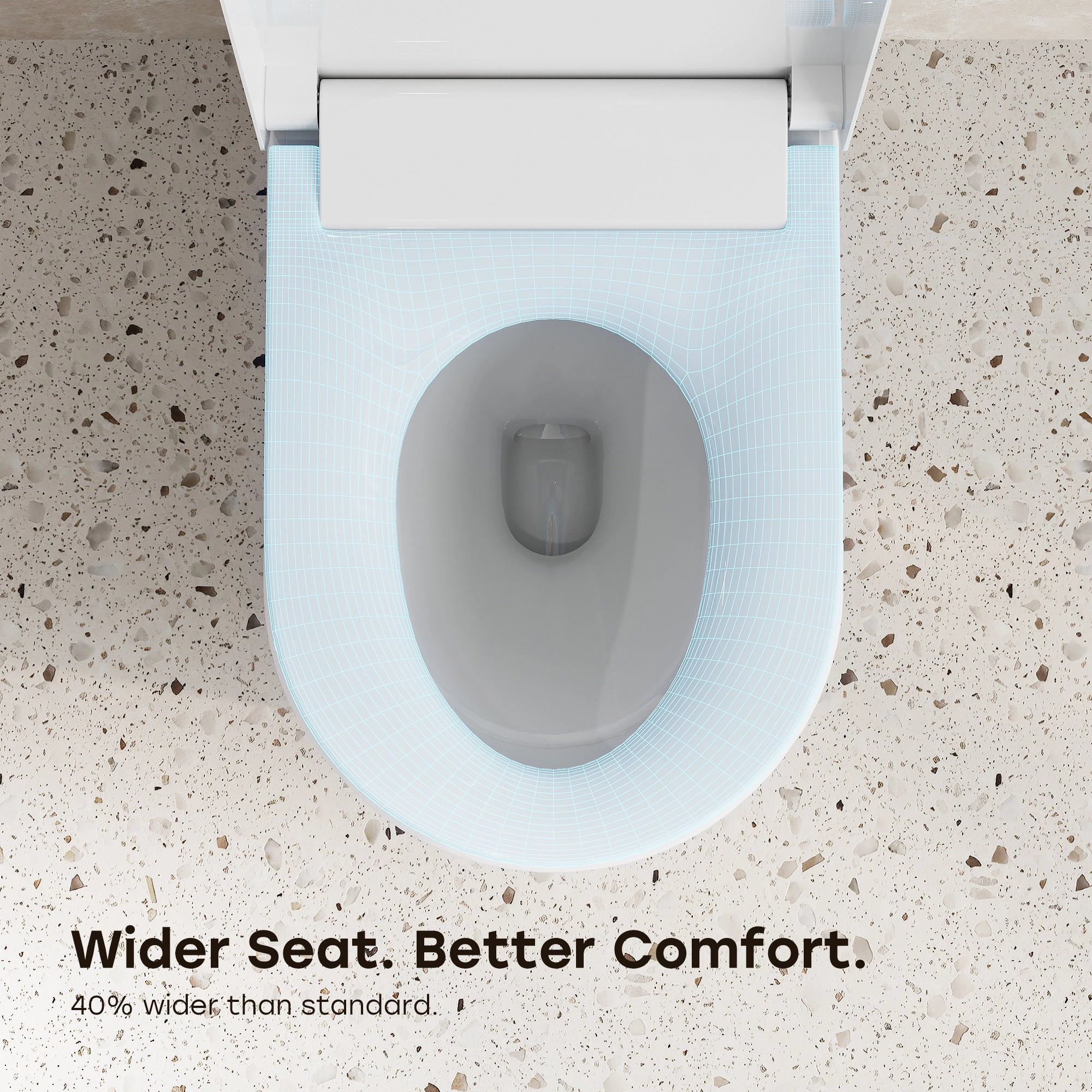 HOROW N30 Tankless Bidet Toilet with Non-Electric ADA Seat