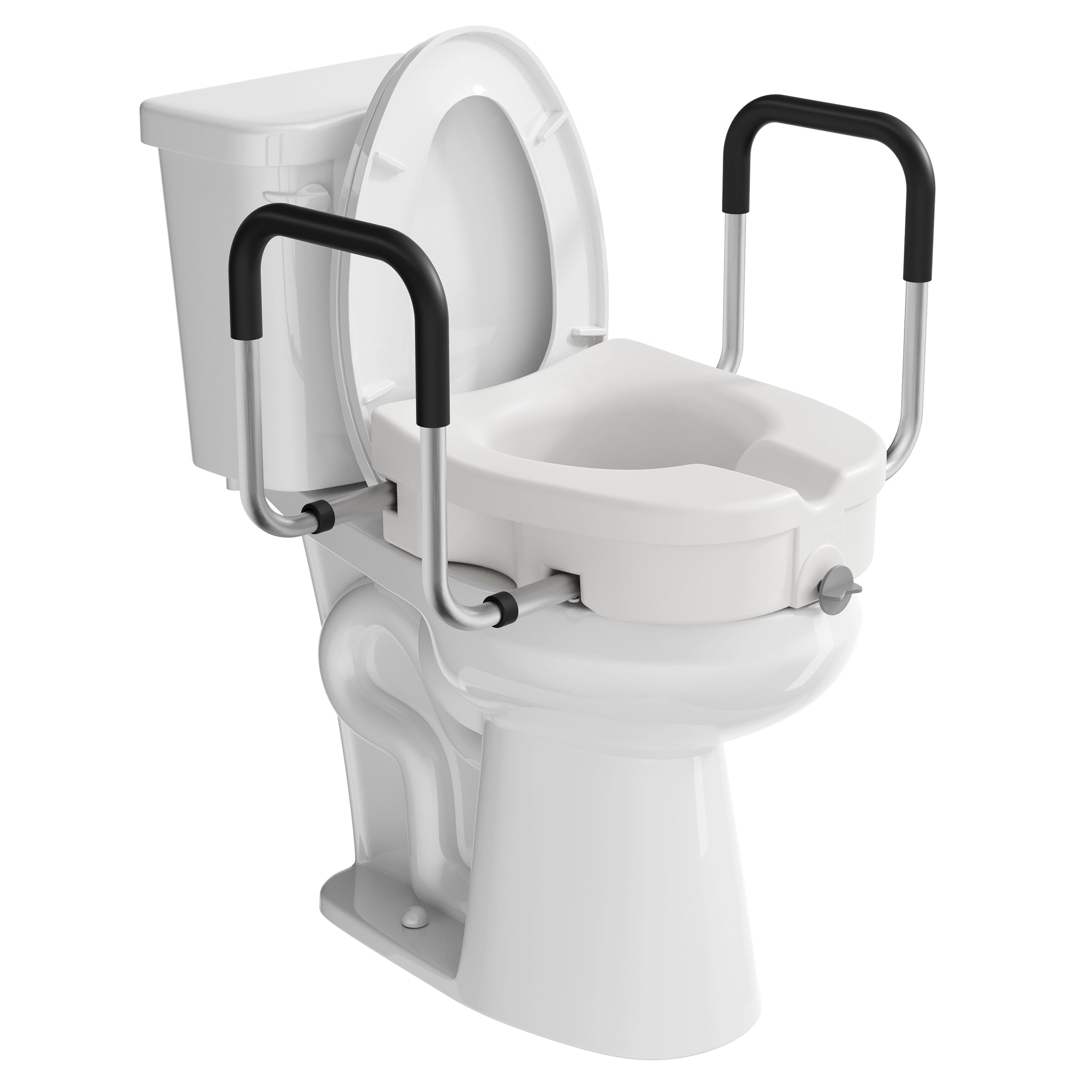 Handicap Toilet Seat XiKe Toilet Seat Riser With Handles - Raised Toilet  Seat With Padded Arms For Handicapped... Toilet Seat Risers For Seniors, image size:2048x2048