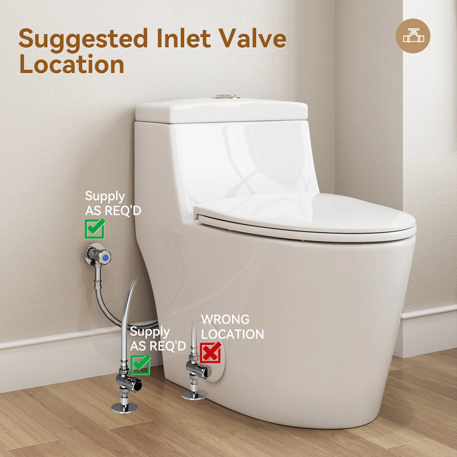 HOROW Compact Elongated Toilet One Piece Dual Flush 1.1 OR 1.6 GPF Toilet Model T0280W