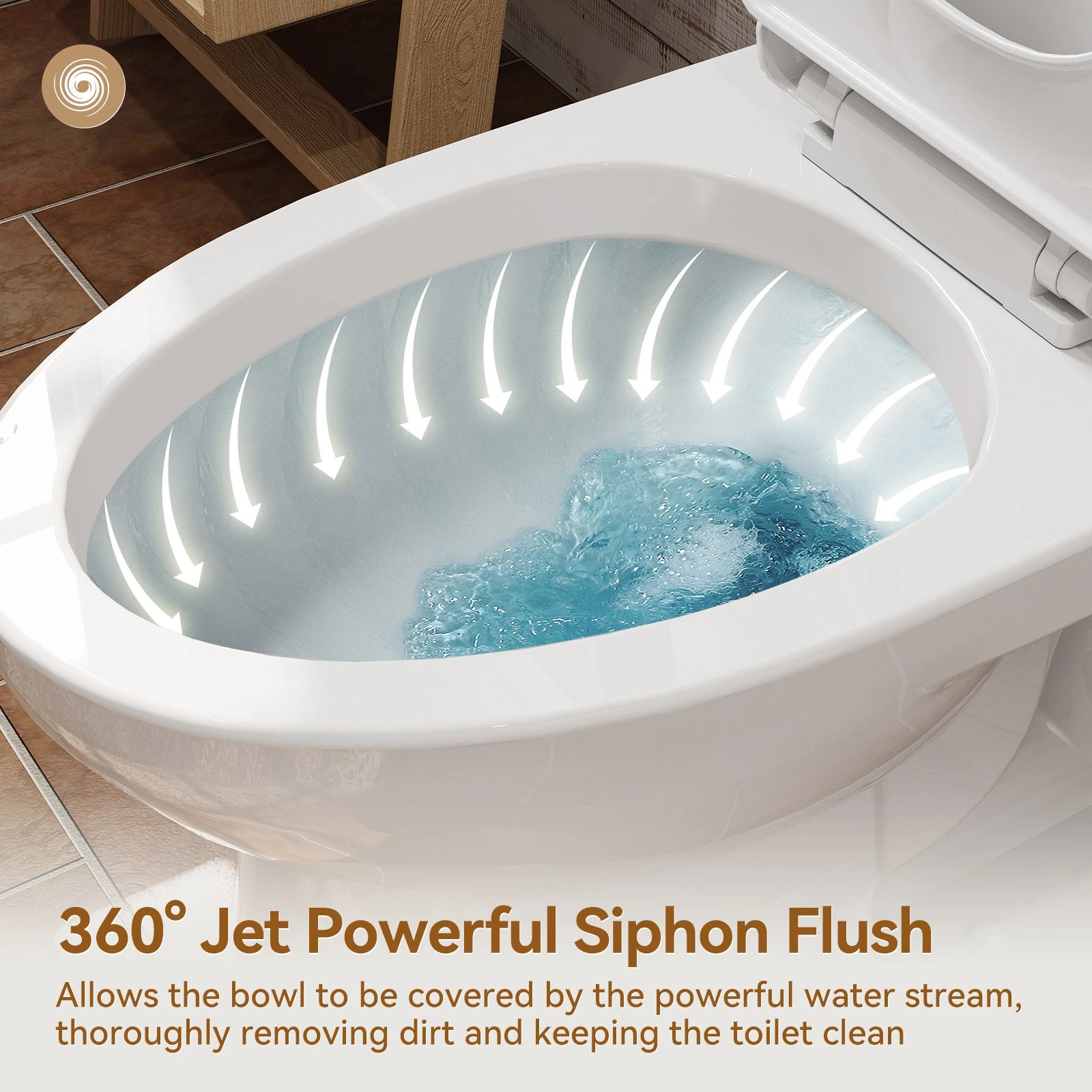 Single Flush Toilet with ADA Seat Height for 12 Inch Rough In Model T0352W