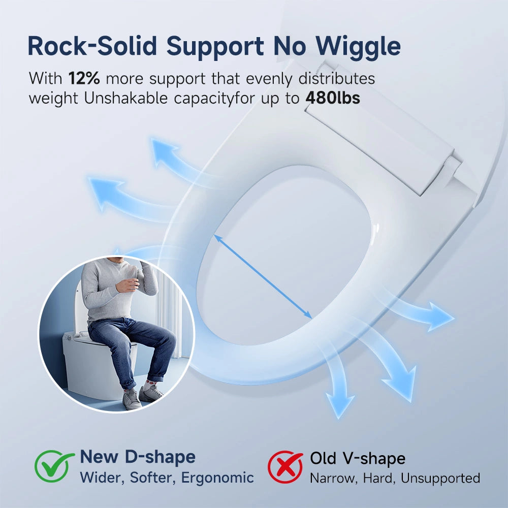 Bidet Toilet with Non electric Seat for 12 Inch Rough in Model T30